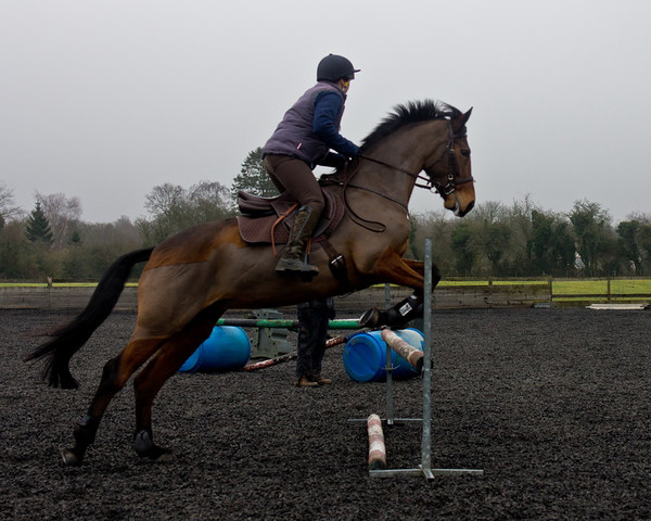 Ollie and Blyth Lesson 41 
 Ollie and Blyth Lesson 
 Keywords: Piers Photo, Moses Plat Yard, Ollie, Blyth, Mary Hilder, Jo Reynolds